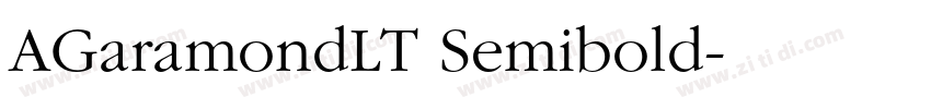 AGaramondLT Semibold字体转换